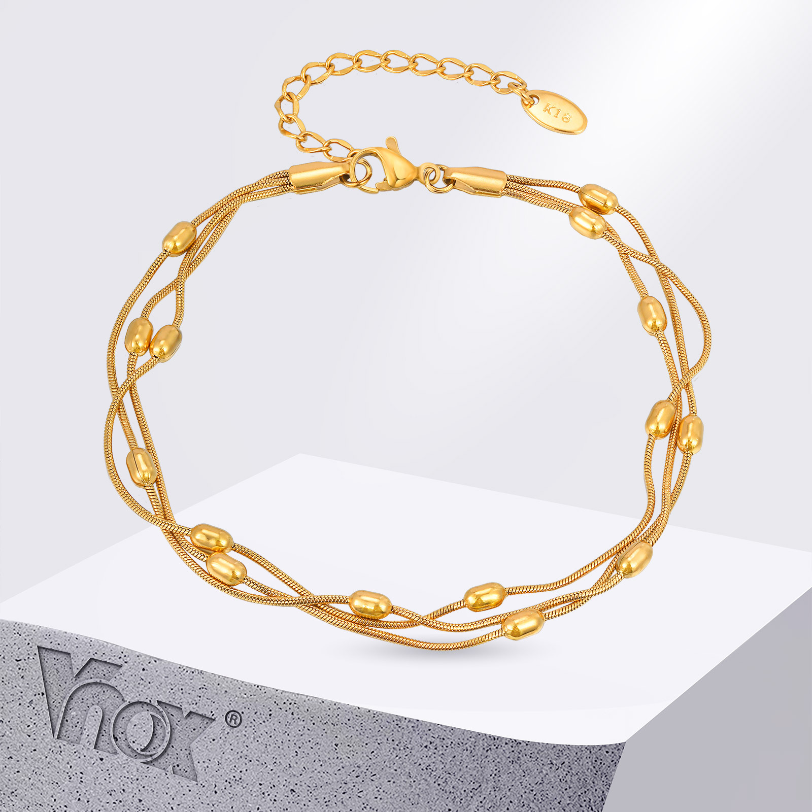Jc Jewelry & Watches - Tobilleras Vnox de verano de acero