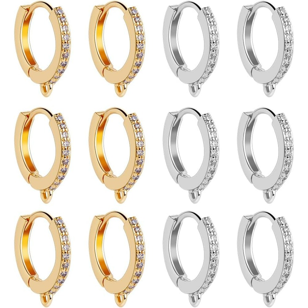Hoop Earrings - 1 caja de 12 Uds. Ganchos