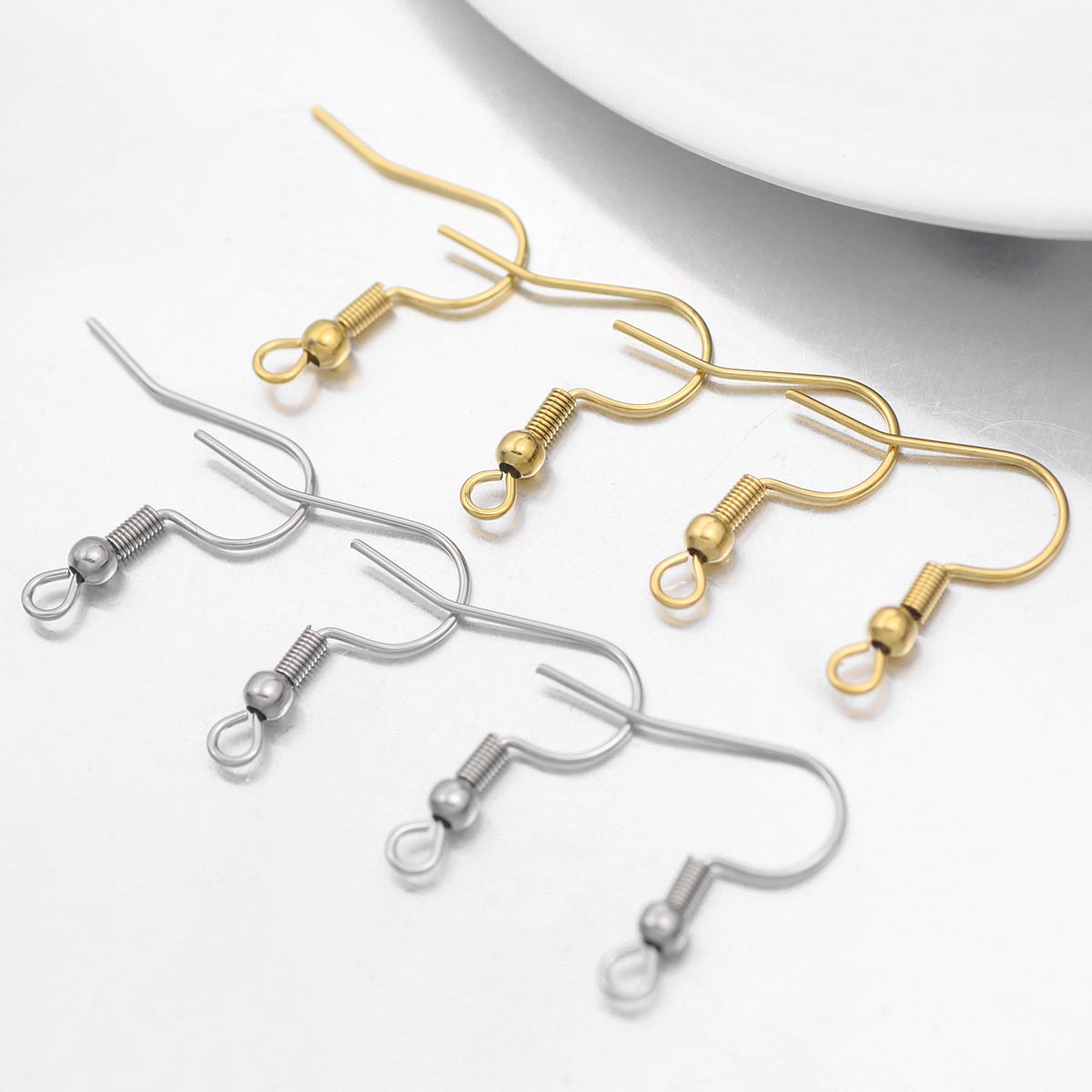Drop Earrings - 10-20 piezas 19x21mm pendientes de acero