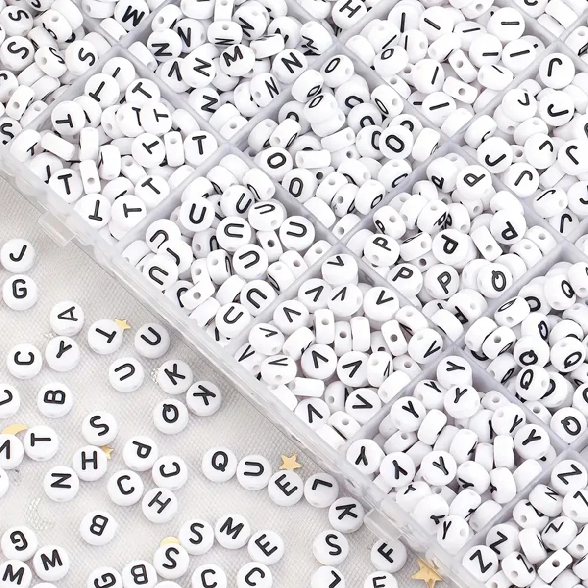Jewelry Quotes - 100-500 Uds. Cuentas acrílicas A-Z 26