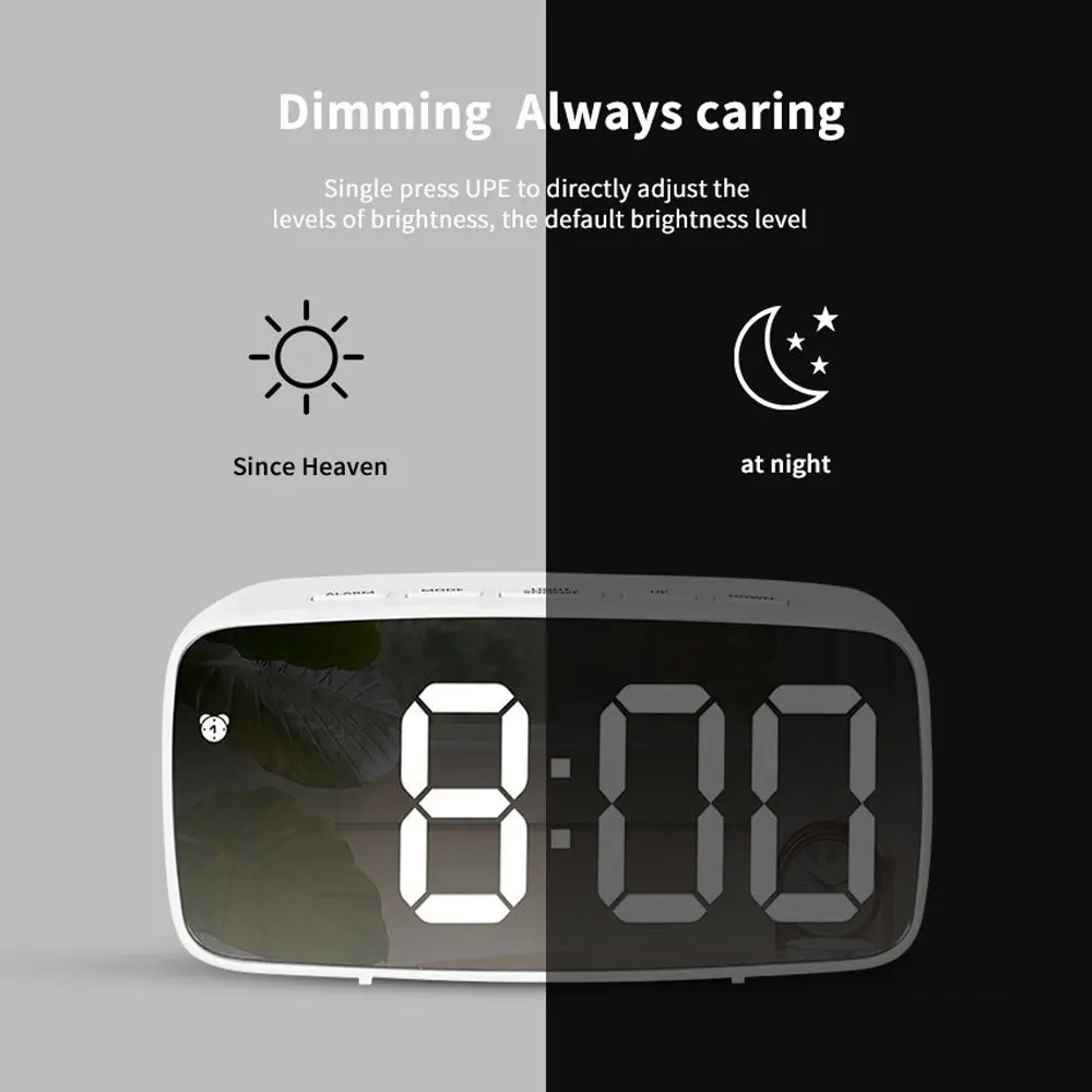Moments Watches & Jewelry Vaughan Mills - Reloj despertador con espejo acrílico, reloj