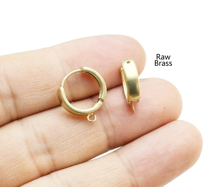 Hoop Earrings - 10 aros redondos para pendientes, pendientes
