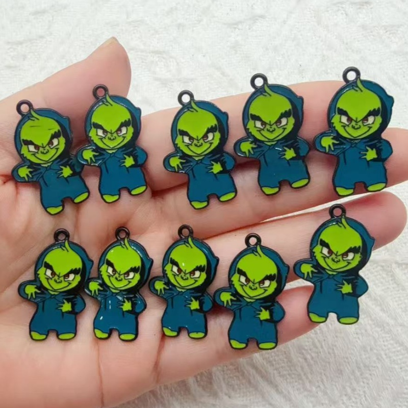 Drop Earrings - 10 piezas de colgantes navideños de