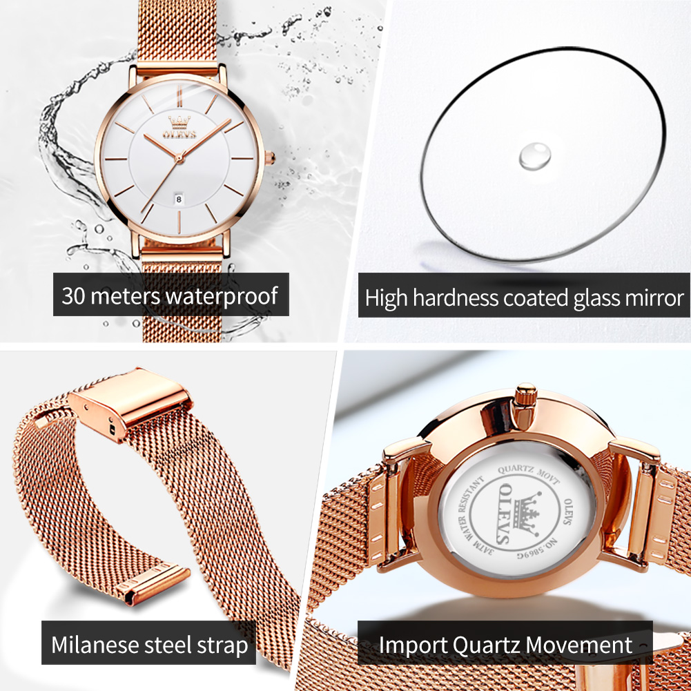 OLEVS reloj de mujer 5869 eleg - Jewelry Watches For Women reseña y precio