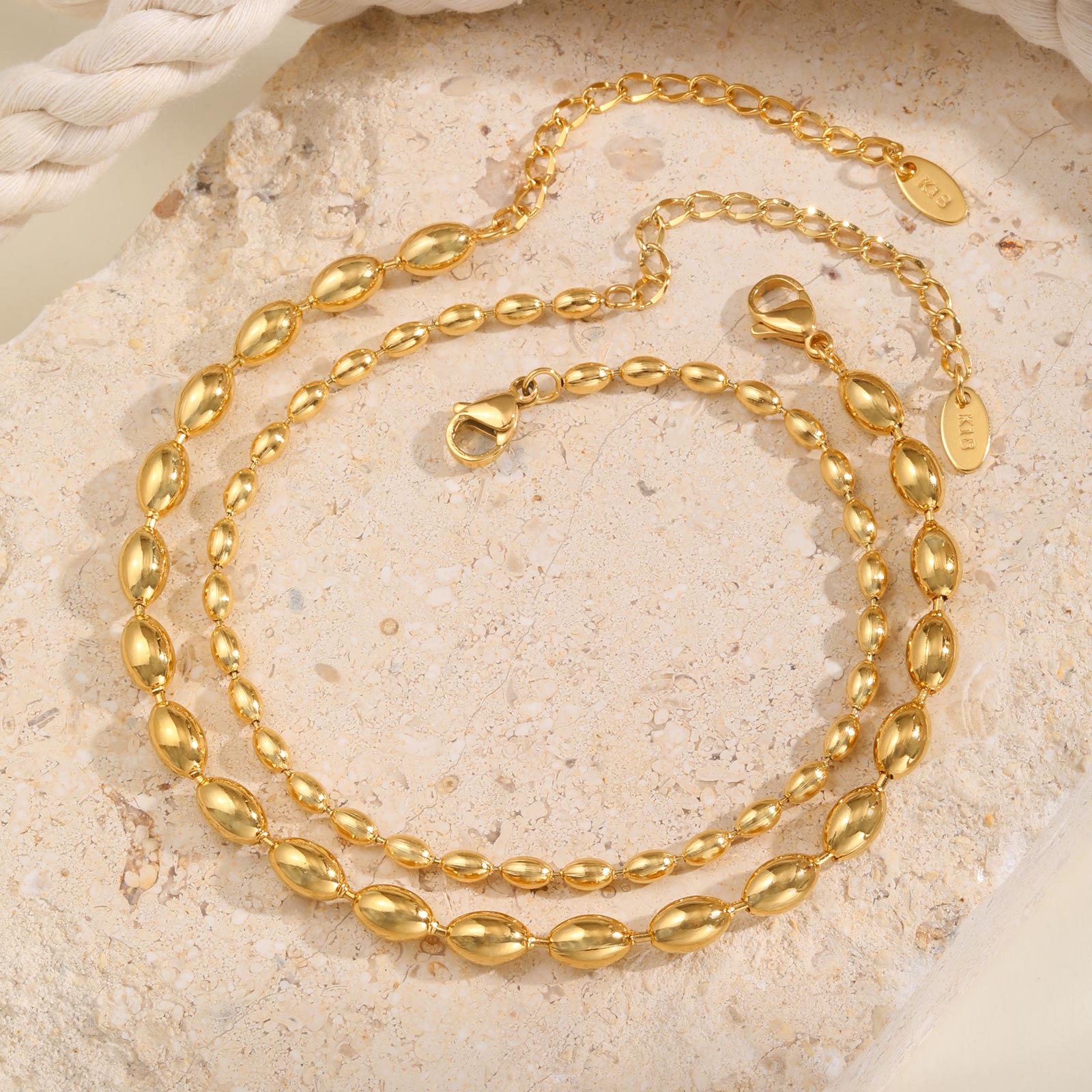 Tobillera de cadena de cuentas - Jc Jewelry & Watches reseña y precio