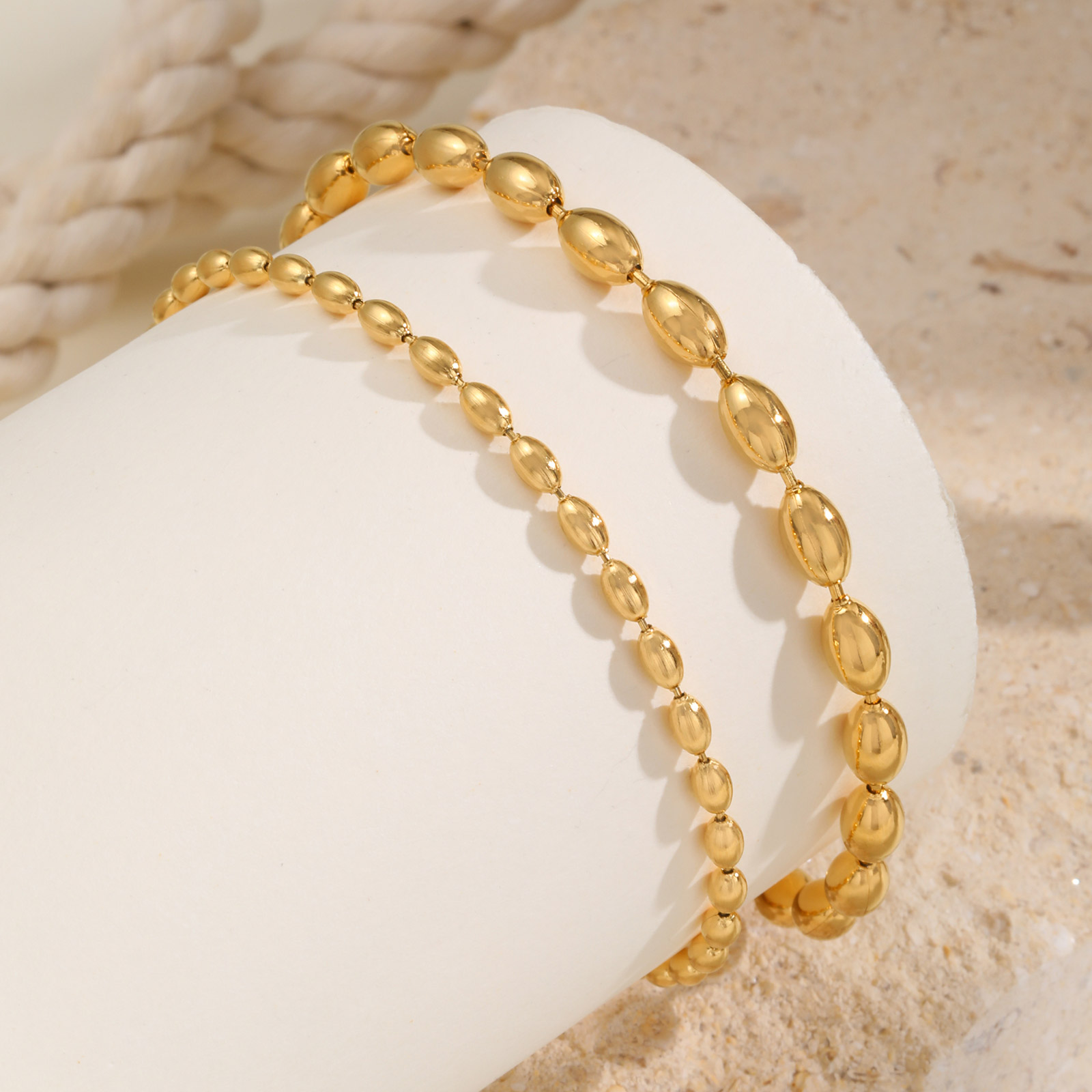 Tobillera de cadena de cuentas - Jc Jewelry & Watches reseña y precio