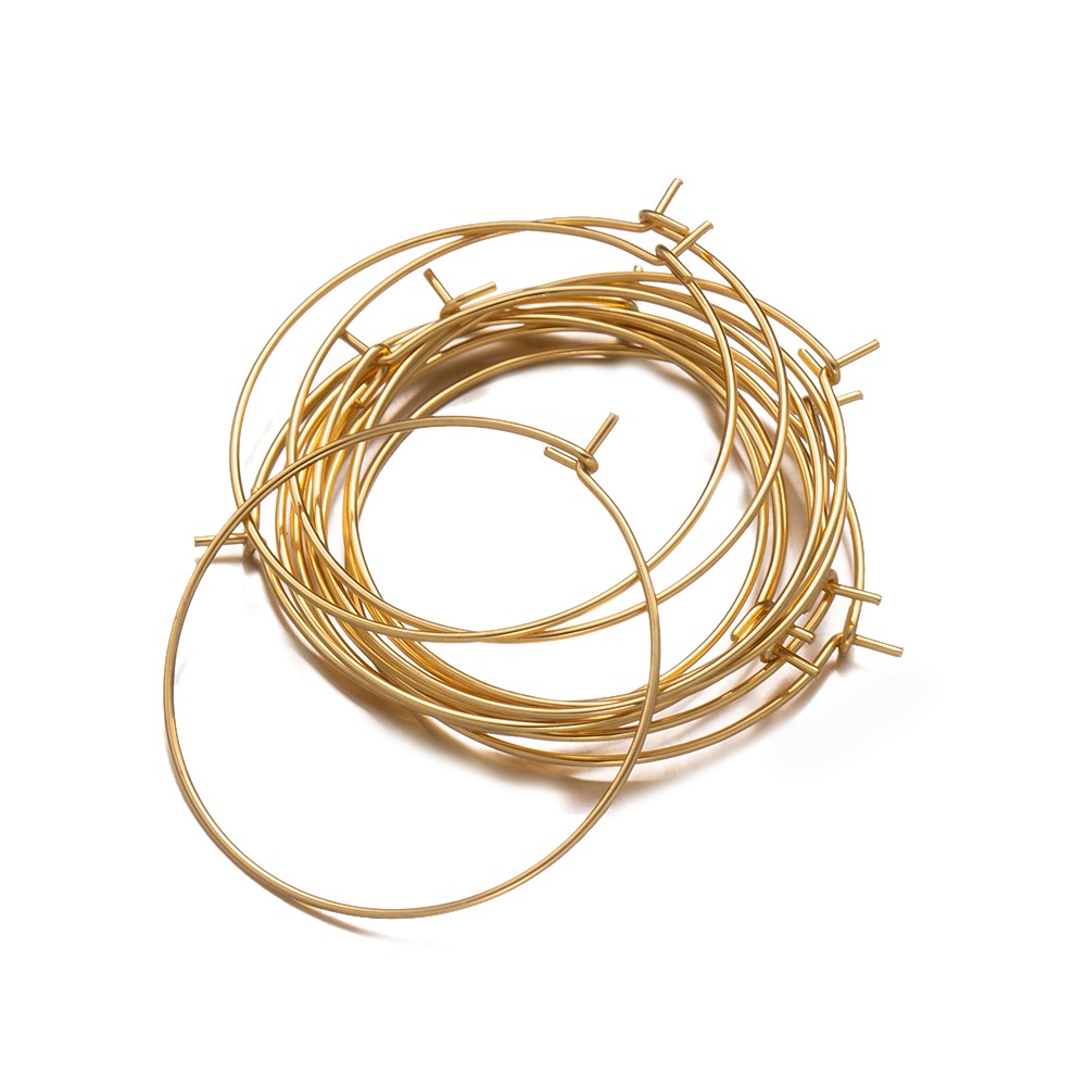 50 Piezas de Aros de Acero Ino - Hoop Earrings reseña y precio