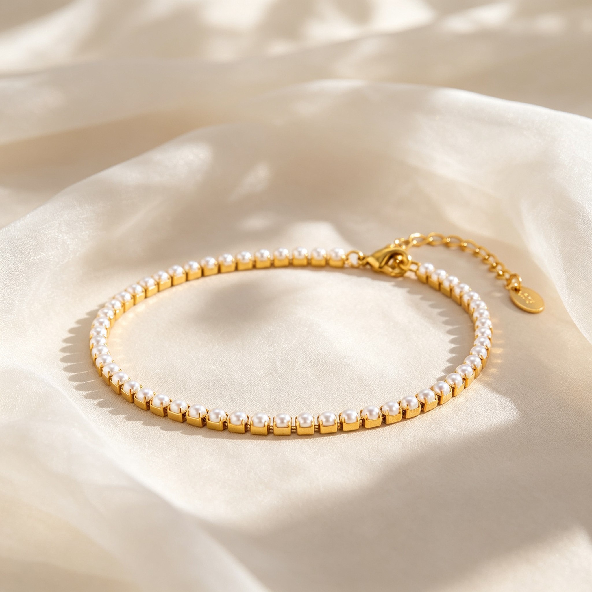 Elegante Tobillera de Perlas d - Jc Jewelry & Watches reseña y precio