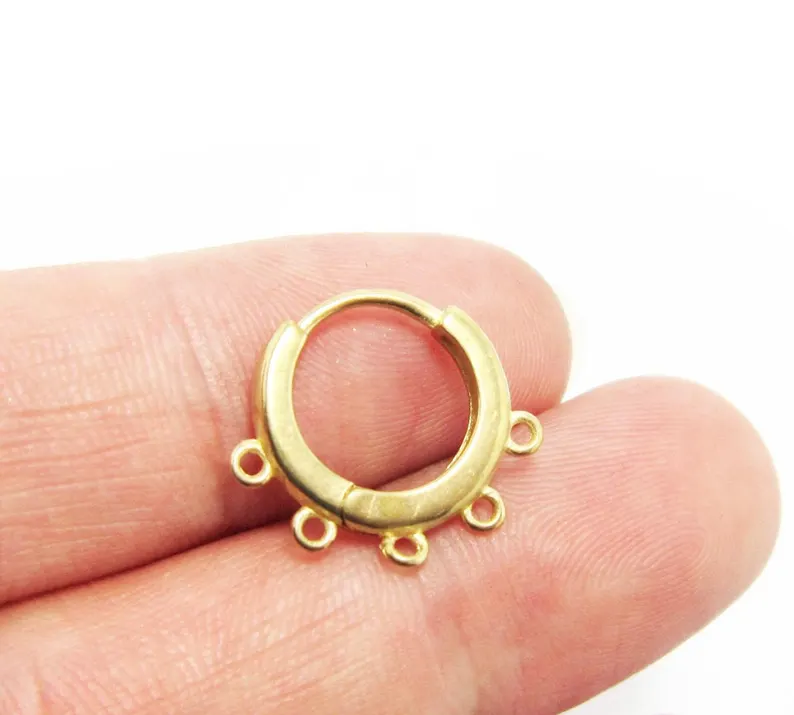 10 aros de latón para las orej - Hoop Earrings reseña y precio