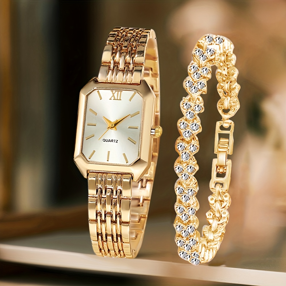 2 Relojes de Pulsera de Cuarzo - Jewelry Watches For Women reseña y precio