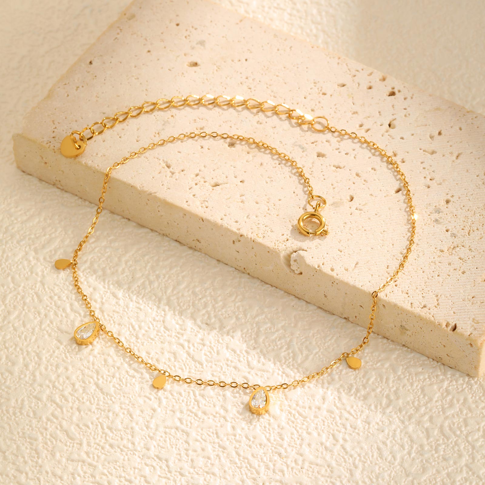 Tobillera delicada de circón c - Jc Jewelry & Watches reseña y precio