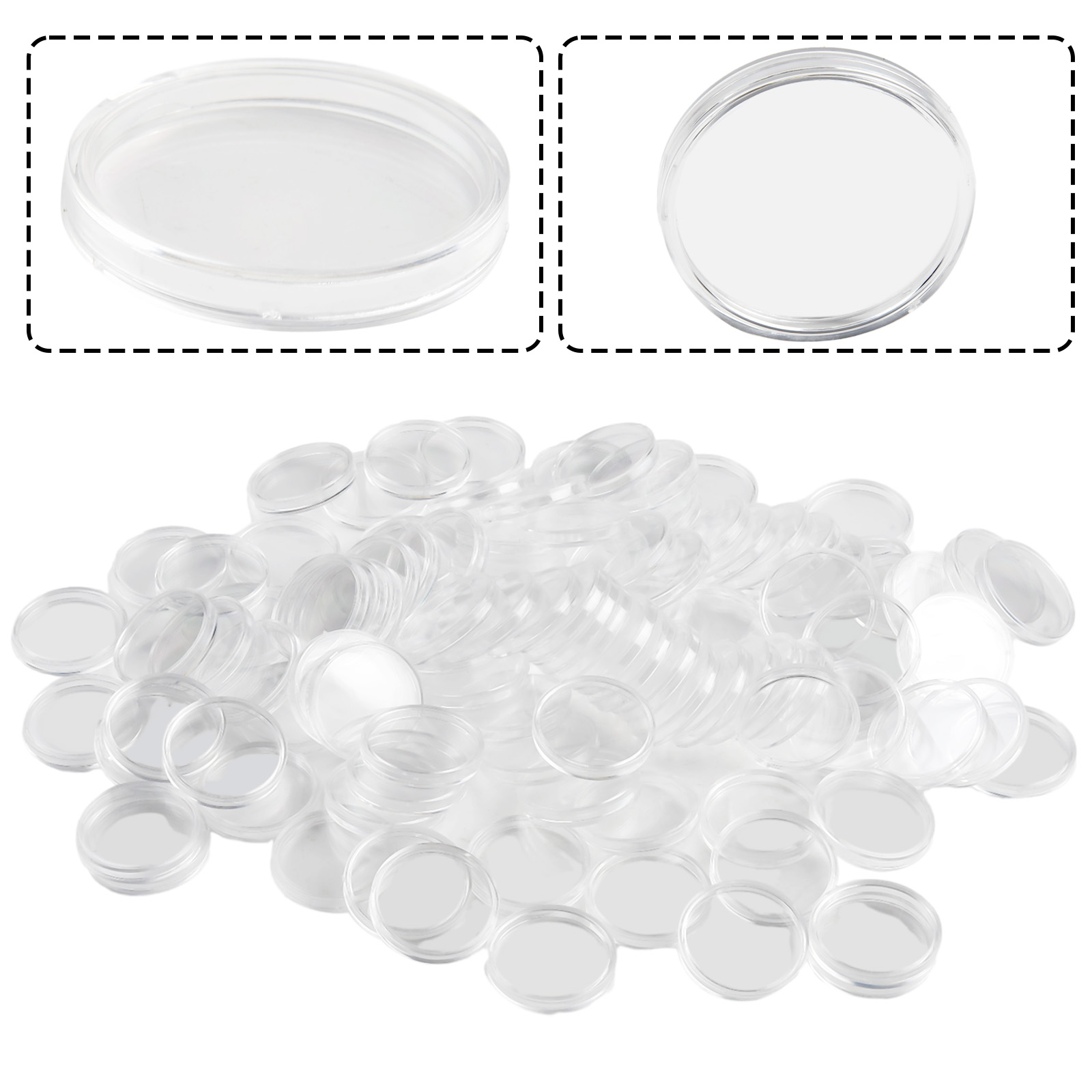 100 piezas de cápsulas redonda - Collectors Coins Jewelry & Watches Of Smithtown reseña y precio