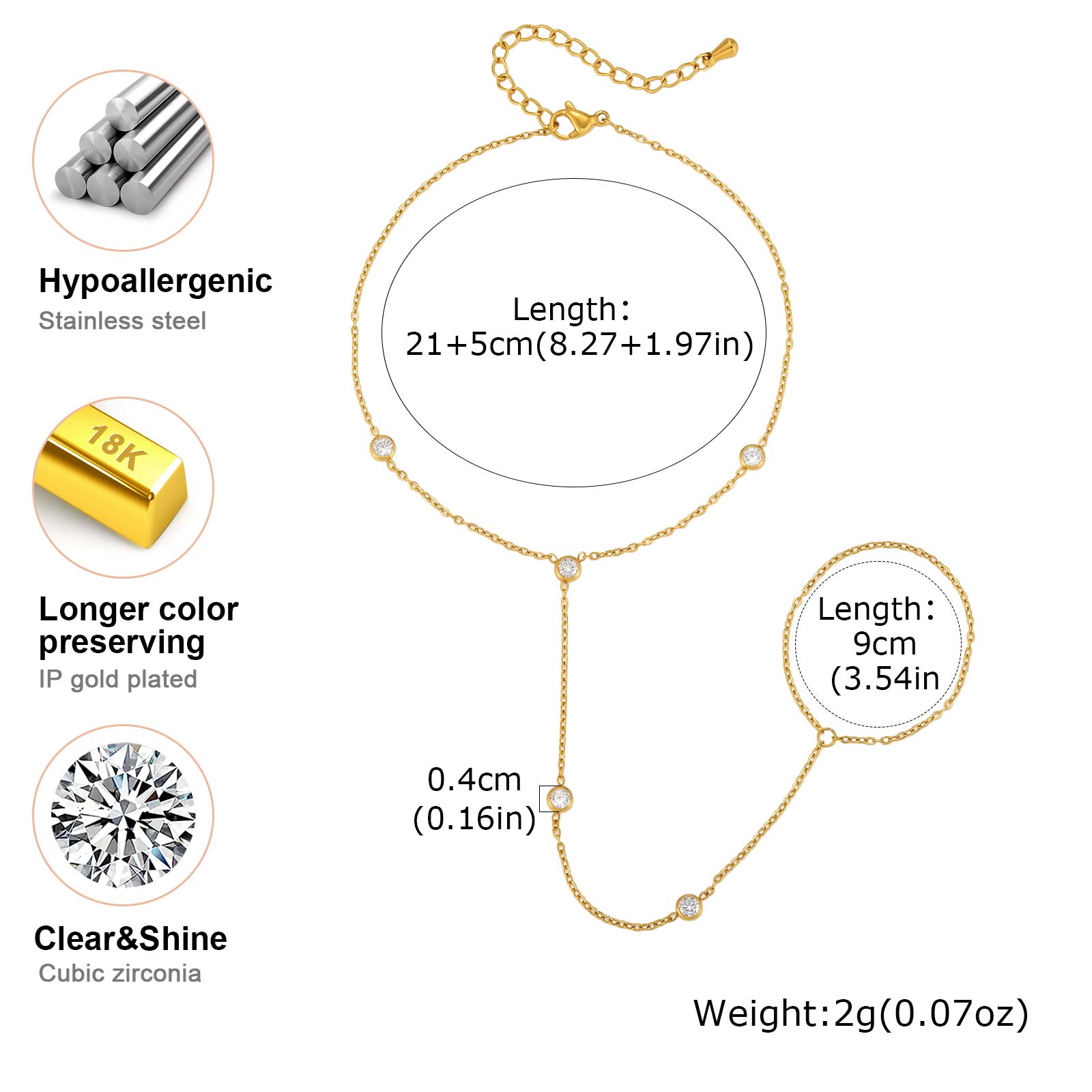 Tobillera de Acero Inoxidable  - Jc Jewelry & Watches reseña y precio
