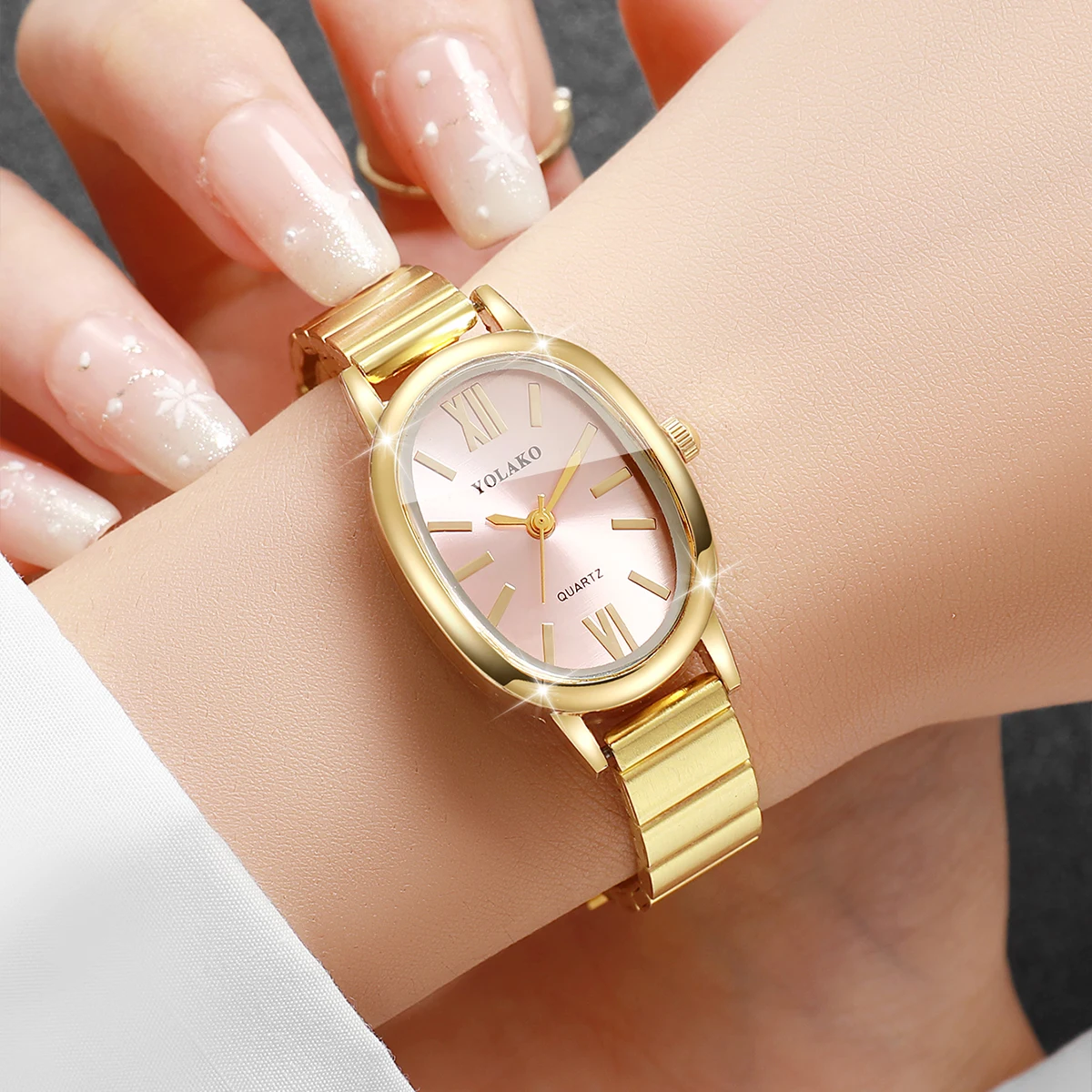 Reloj elegante con esfera rosa - Jewelry Watches For Women reseña y precio